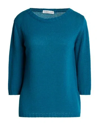 Lamberto Losani Woman Sweater Deep Teal Size S Cashmere In Blue