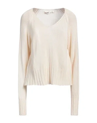 LAMBERTO LOSANI LAMBERTO LOSANI WOMAN SWEATER IVORY SIZE 4 SILK, CASHMERE