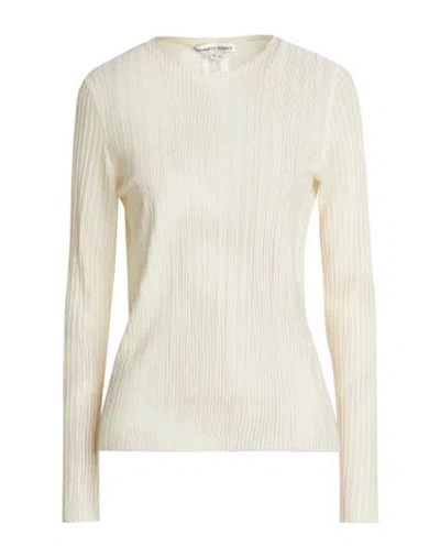 Lamberto Losani Woman Sweater Ivory Size 6 Cashmere, Silk In Neutral