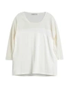 Lamberto Losani Woman Sweater Ivory Size 6 Viscose, Cotton, Polyamide, Silk In White