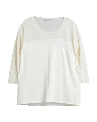 Lamberto Losani Woman Sweater Ivory Size 6 Viscose, Cotton, Polyamide, Silk In White