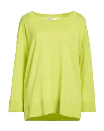 Lamberto Losani Woman Sweater Lime Green Size Xs Cotton