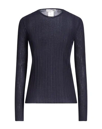 Lamberto Losani Woman Sweater Midnight Blue Size 2 Cashmere, Silk
