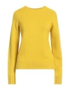 Lamberto Losani Woman Sweater Mustard Size 8 Virgin Wool, Cashmere, Silk In Yellow