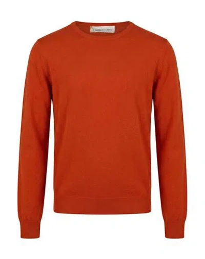 Lamberto Losani Woman Sweater Orange Size 8 Cashmere
