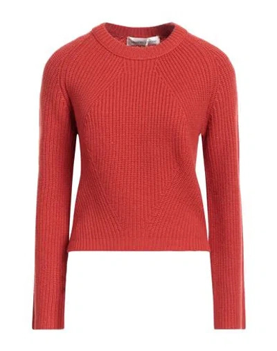 Lamberto Losani Woman Sweater Rust Size 6 Cashmere In Red