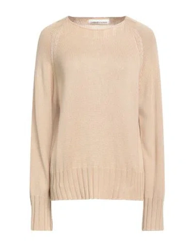 Lamberto Losani Woman Sweater Sand Size 10 Silk, Cashmere
