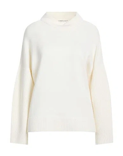 Lamberto Losani Woman Turtleneck Cream Size 8 Cashmere In Neutral
