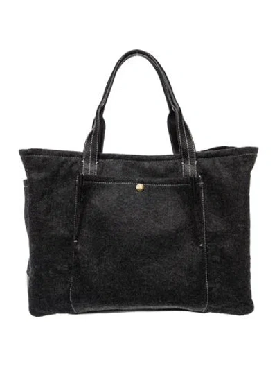 Pre-owned Lambertson Truex Canvas Tote In Black
