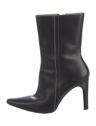 Pre-owned Lambertson Truex Leather Boots In Blue