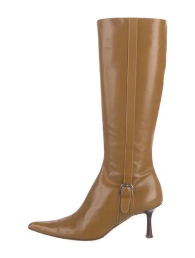 Pre-owned Lambertson Truex Leather Boots In Brown