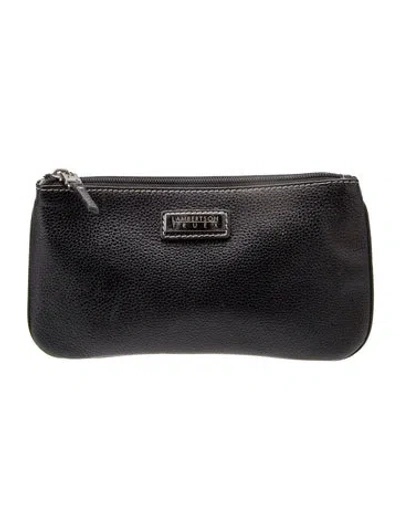 Pre-owned Lambertson Truex Leather Clutch In Black