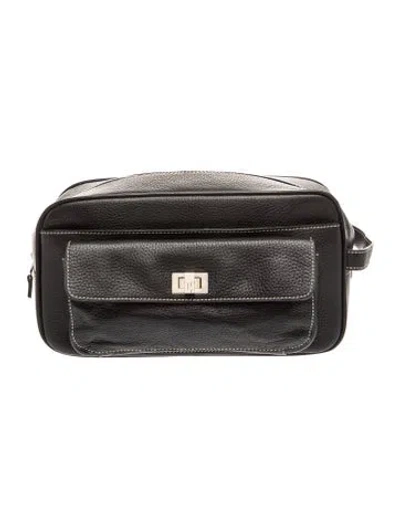 Pre-owned Lambertson Truex Leather Crossbody Bag In Black