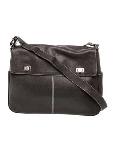 Pre-owned Lambertson Truex Leather Crossbody Bag In Gray