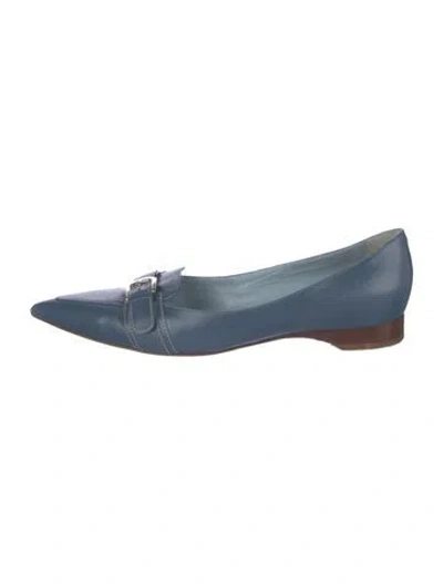 Pre-owned Lambertson Truex Leather Loafers In Blue