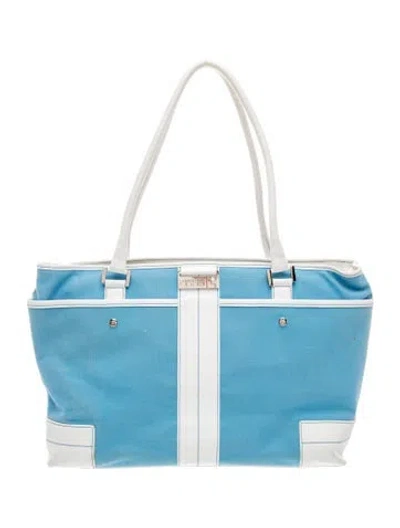 Pre-owned Lambertson Truex Leather Shoulder Bag In Blue