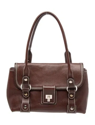 Pre-owned Lambertson Truex Leather Shoulder Bag In Brown