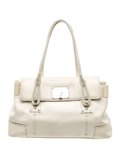 Pre-owned Lambertson Truex Leather Shoulder Bag In Neutral