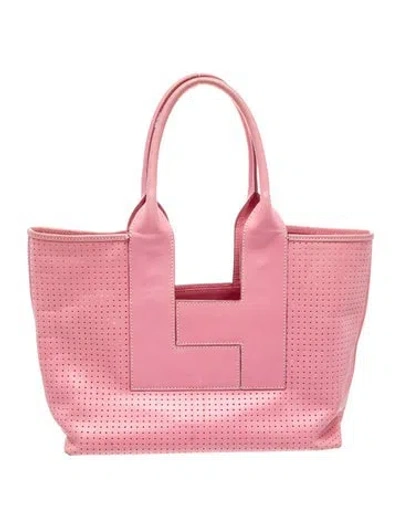 Pre-owned Lambertson Truex Leather Shoulder Bag In Pink