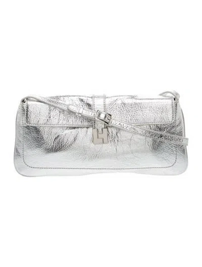 Pre-owned Lambertson Truex Leather Shoulder Bag In Silver