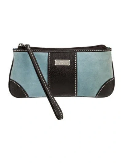 Pre-owned Lambertson Truex Suede Clutch In Neutral