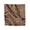 Lamberty Munich X Katchmagic London Women's Brown / Neutrals Leopard Savanna Sand - Midi Silk Scarf In Brown