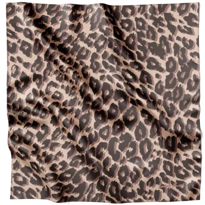 Lamberty Munich X Katchmagic London Women's Brown / Neutrals Smooth Cheetah - Midi Silk Twill Brown