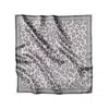Lamberty Munich X Katchmagic London Women's Grey Smooth Cheetah - Midi Silk Scarf In Gray