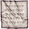 Lamberty Munich X Katchmagic London Women's Neutrals / Pink / Purple Elephant Odyssey - A Journey In Silk - Classic Silk Scarf In Brown