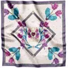 Lamberty Munich X Katchmagic London Women's Neutrals / Pink / Purple Spring Tulips Silk Scarf In Multi