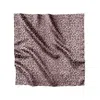 Lamberty Munich X Katchmagic London Women's Pink / Purple / Grey Leopard Savanna Taupe - Midi Silk Scarf In Brown