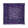 Lamberty Munich X Katchmagic London Women's Pink / Purple Savanna Leopard Purple Maxi Cube Silk & Wool Scarf In Purple
