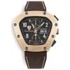Lamborghini Black Leather Watch