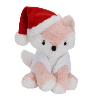 Lambs & Ivy Kids'  Autumn Pink Fox Holiday/christmas Plush Stuffed Animal Toy