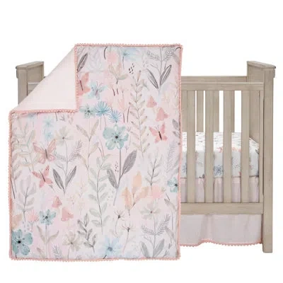 Lambs & Ivy Baby Blooms 100% Cotton Crib Bedding Set In Multicolor