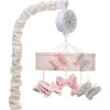 Lambs & Ivy Baby Blooms Butterfly Musical Baby Crib Mobile Soother Toy In Neutral