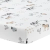 Lambs & Ivy Baby Farm Animals 100% Cotton Fitted Crib Sheet In White