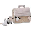 Lambs & Ivy Baby Farm Plush Barn With 4 Stuffed Animals Toy In Multi