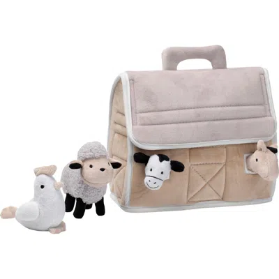Lambs & Ivy Kids'  Baby Farm Plush Barn With 4 Stuffed Animals Toy In Multi