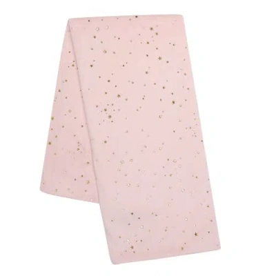 Lambs & Ivy Ballerina Baby Stars 2-sided Soft Baby Blanket In Pink