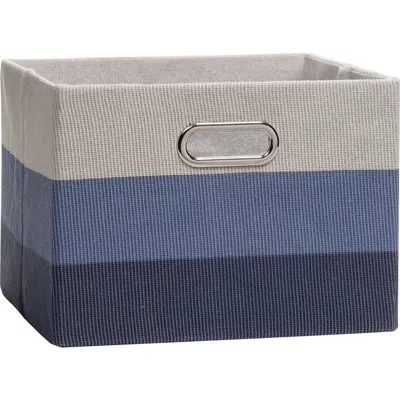 Lambs & Ivy Babies'  Blue Ombre Foldable/collapsible Storage Bin/basket