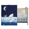 Lambs & Ivy Bubbles & Squirt 3-piece Whale/ocean Aquatic Baby Crib Bedding Set In Blue