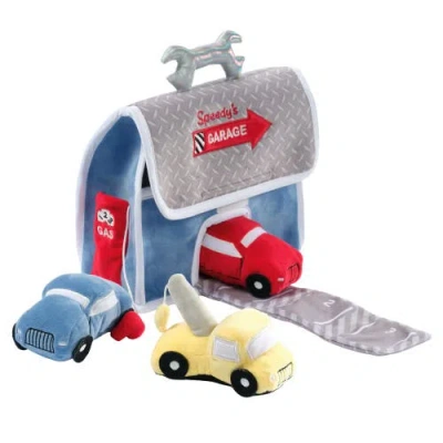 Lambs & Ivy Cars & Tow Truck Garage Interactive Plush Developmental Playset Toy In Multi