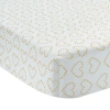 Lambs & Ivy Confetti Hearts 100% Cotton Baby Fitted Crib Sheet In White