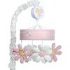 Lambs & Ivy Daisy Dreams Musical Baby Crib Mobile Soother Toy In White