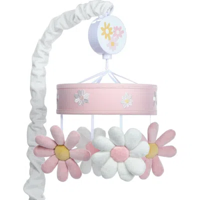 Lambs & Ivy Daisy Dreams Musical Baby Crib Mobile Soother Toy In White