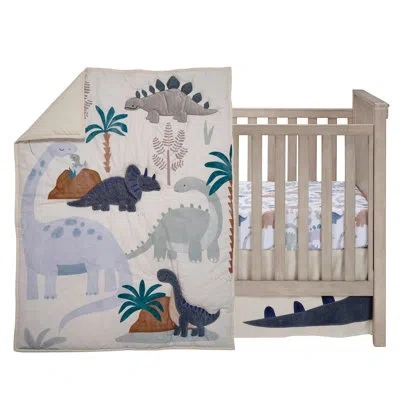 Lambs & Ivy Dino-might 3pc Bedding Set In Multi