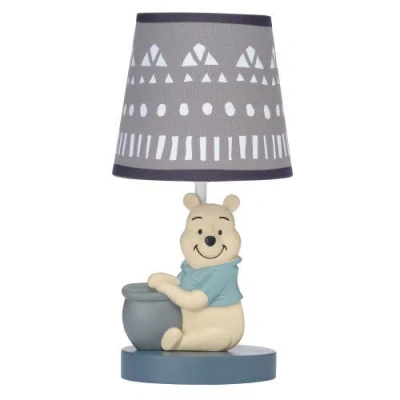 Lambs & Ivy Disney Baby Forever Pooh Lamp With Shade & Bulb In Gray