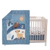 Lambs & Ivy Disney Baby Lion King Adventure 3-piece Crib Bedding Set In Blue