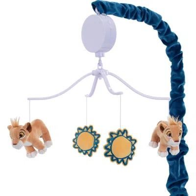 Lambs & Ivy Disney Baby Lion King Adventure Simba/sun Musical Baby Crib Mobile In Blue